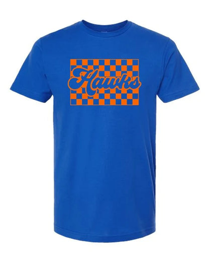 Orange Retro Hawks Graphic