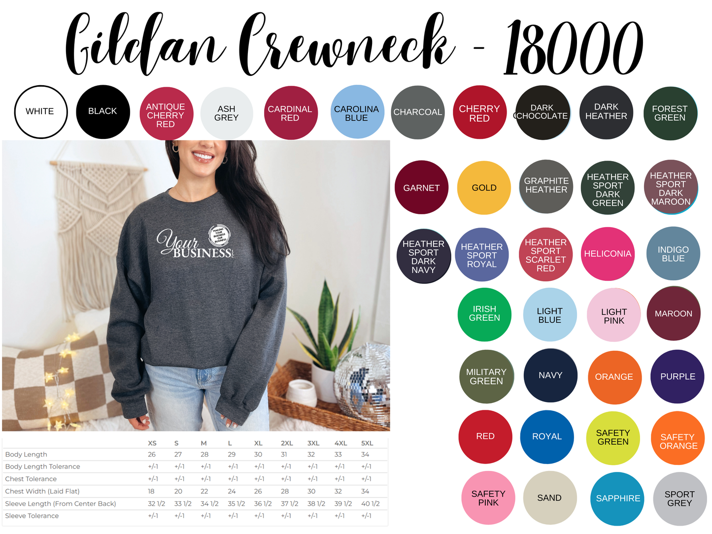 Oversized Back Across The Shoulders Crewneck
