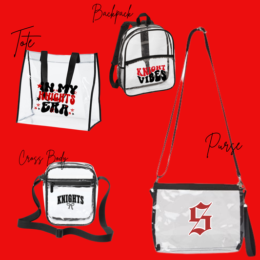 STRATFORD HIGH CHEER - CLEAR BAGS