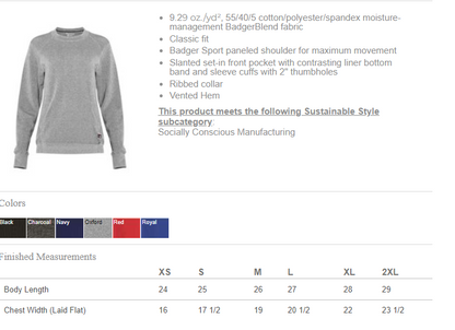 GOOSE CREEK WRESTLING  - Women's French Terry Sweatshirt with pockets