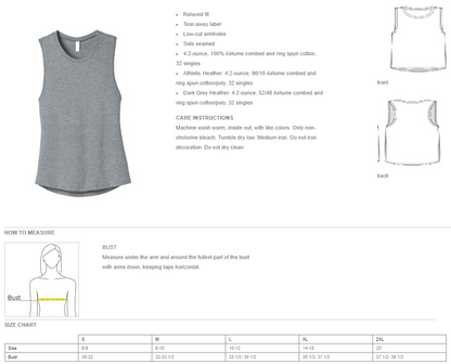 LADY ROCKS SOFTBALL - LADIES MUSCLE TANK