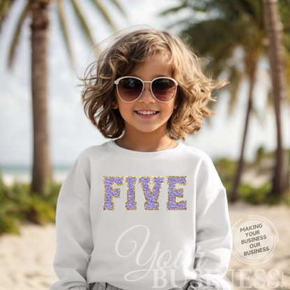 Faux Chenille Birthday