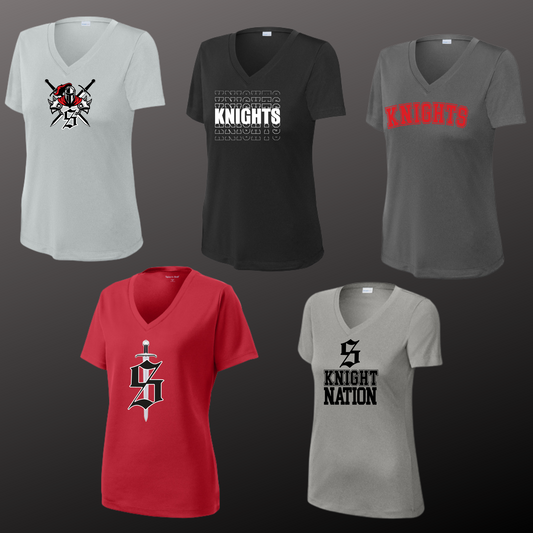 STRATFORD YOUTH PROGRAM - LADIES PERFORMANCE DRY FIT V NECK