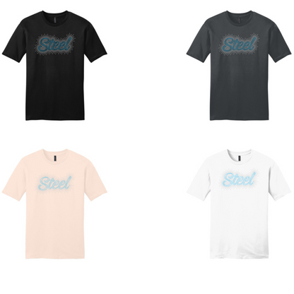 STEEL - UNISEX TEE - RHINESTONE