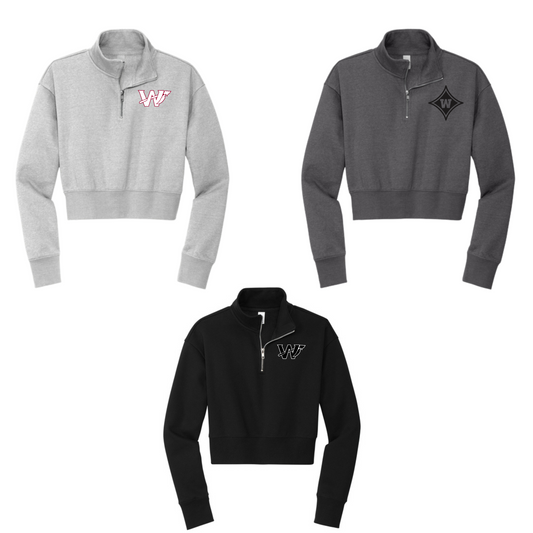 Wando - CROP FLEECE 1/2 ZIP