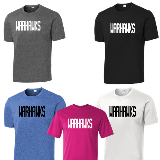 Warhawks - Performance Dry Fit Tee - Words Only Logo