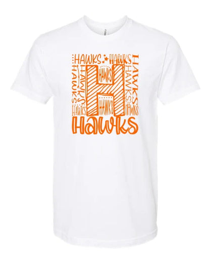 Orange Hawks Typo Graphic