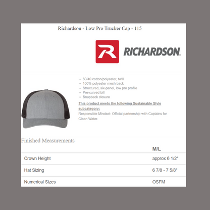 SC Xtreme Softball - RICHARDSON 115 - Low Pro Trucker Cap