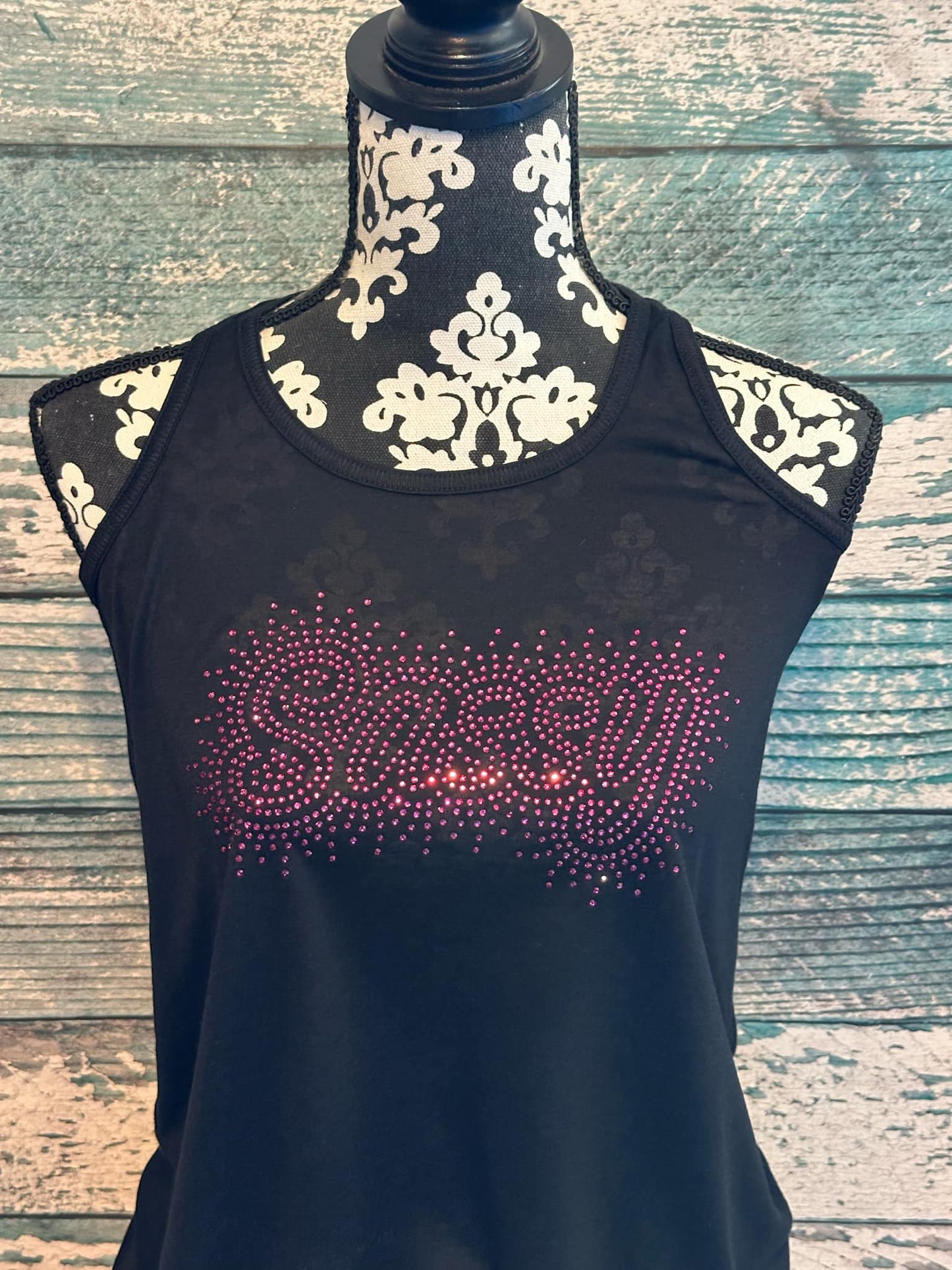 FLOWY TANK - RHINESTONE