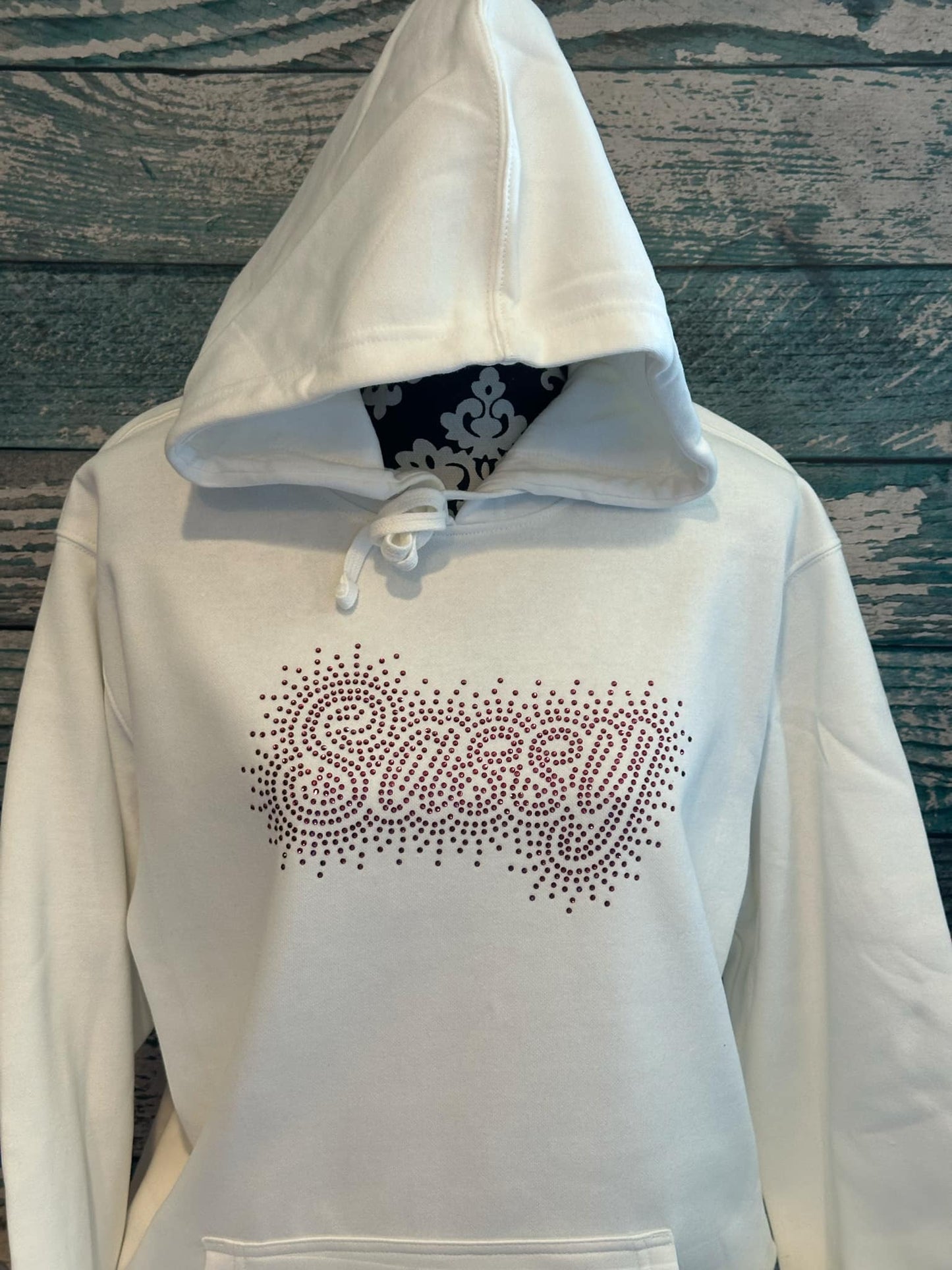 FLEECE HOODIE - RHINESTONE