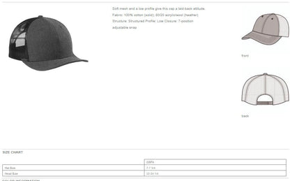 Warhawks Snapback Low Profile Trucker Cap