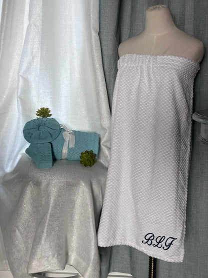 TERRY WRAP TOWEL GIFT SET