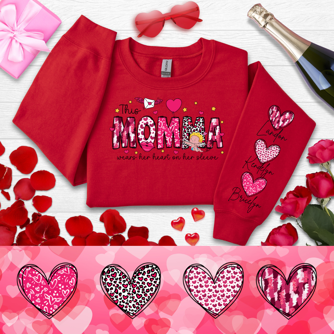 This Mama, Nana, Mimi...... Wears Her Heart On Her Sleeve