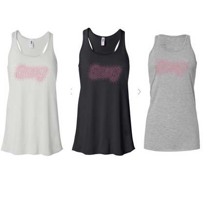 SASSY - TANK - RHINESTONE